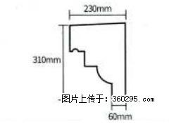 产品分解图型 - 檐口线，型号：SX311-YK-3，规格：230x310mm(3) - 西双版纳三象EPS建材 bn.sx311.cc